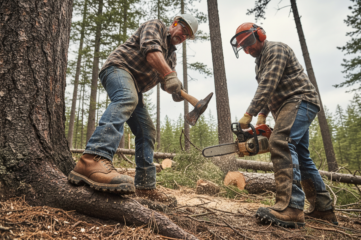 Logger and Work Boots