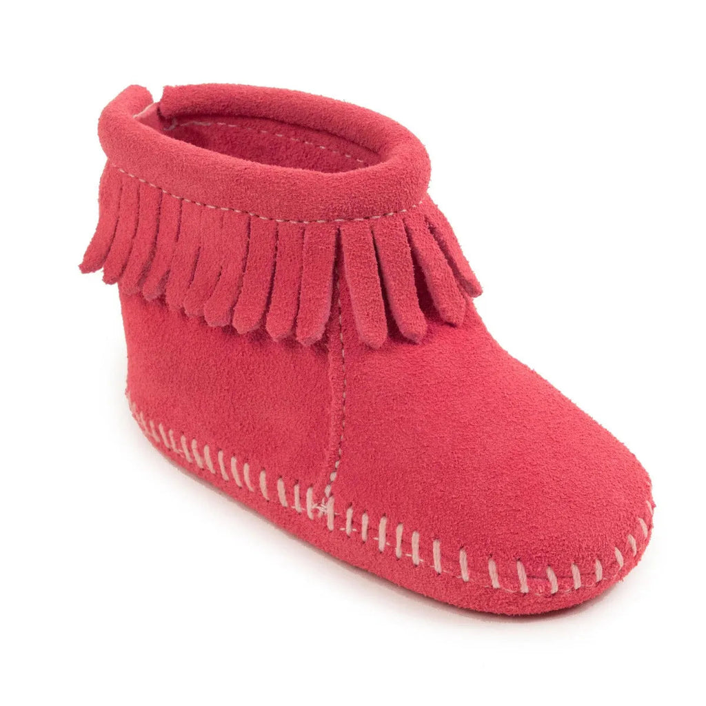 Minnetonka Velcro Back Flap Bootie - Infants Moccasins