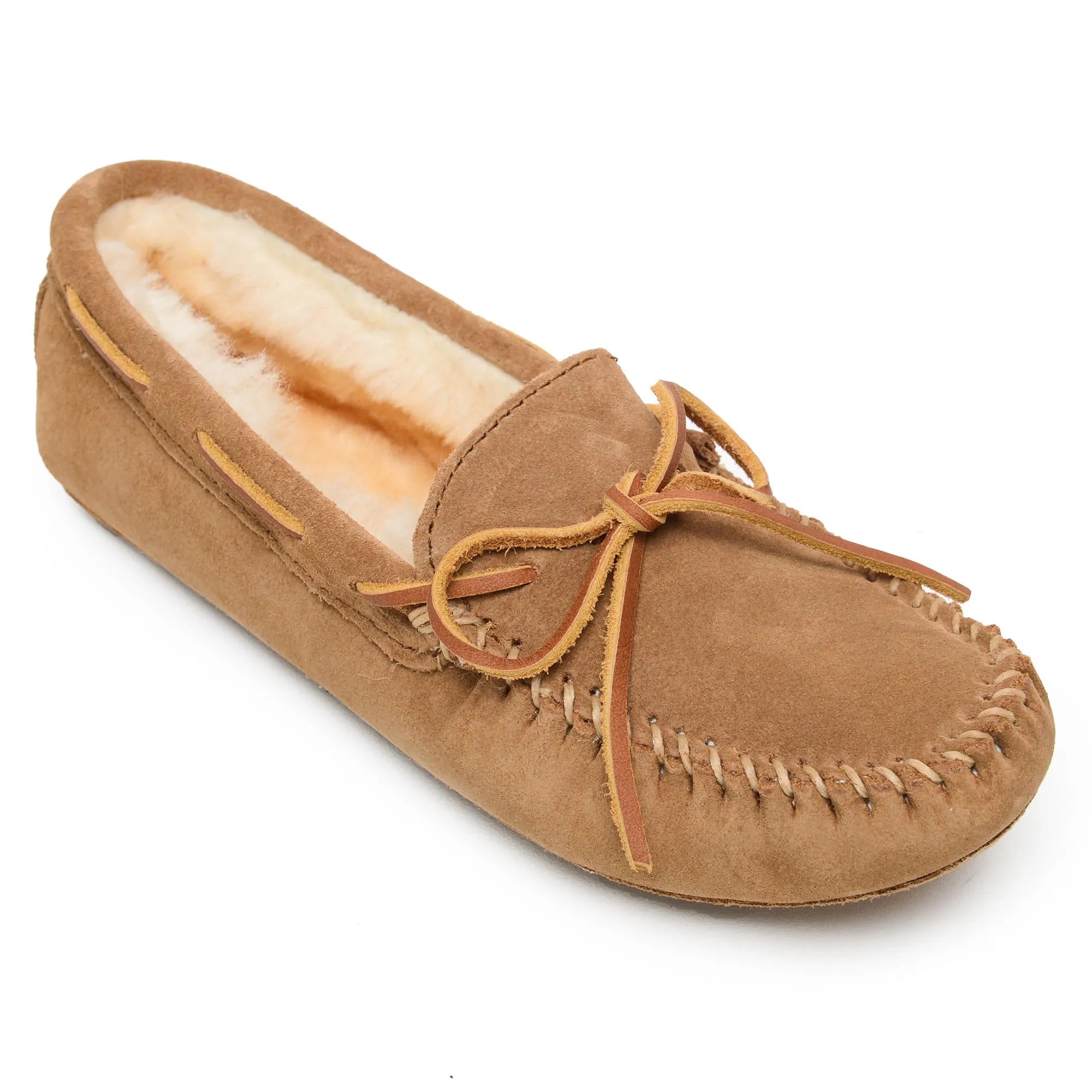 Minnetonka Sheepskin Softsole Moc - Womens Slippers