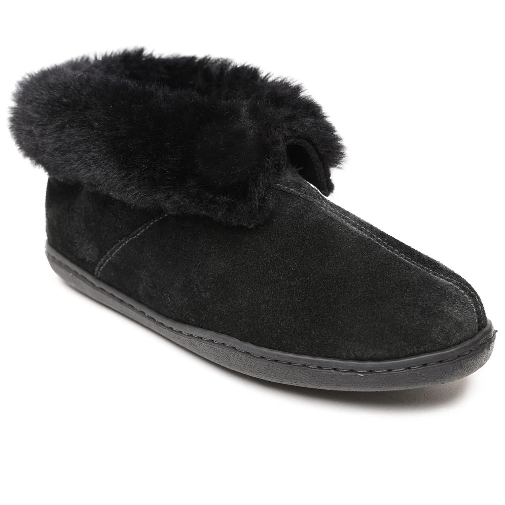 Minnetonka Sheepskin Ankle Boot - Womens Slipper