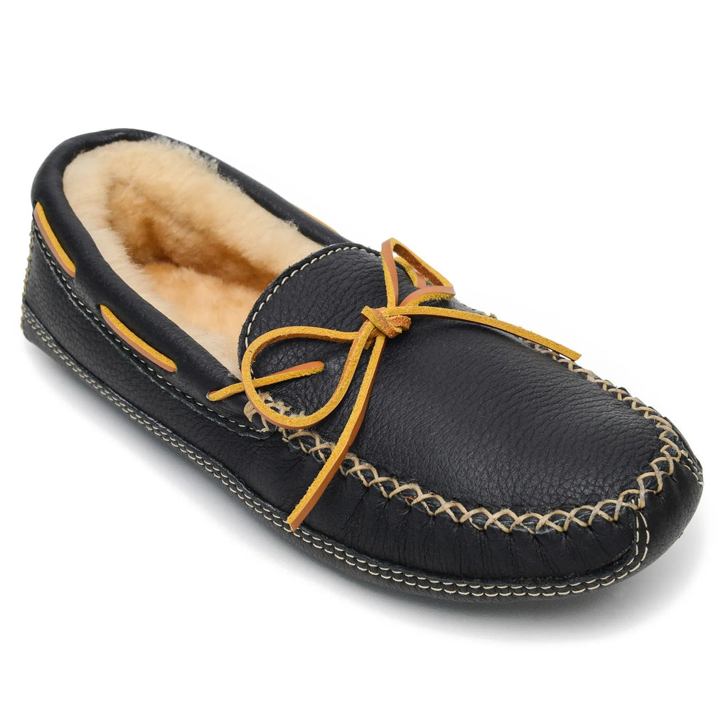 Minnetonka Sheepskin Moose Slipper - Mens Slippers