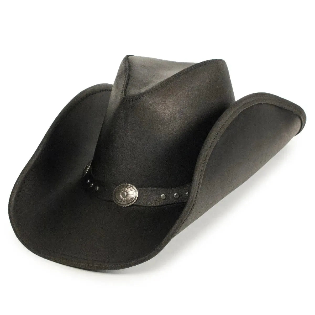 Minnetonka Silverton Dude - Leather Cowboy Hat