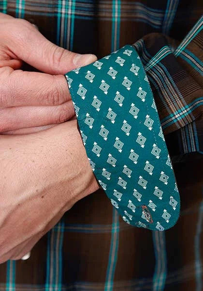 Roper 1375 Plaid (Chocolate) - Men's Western Shirt