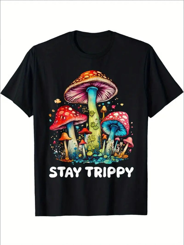 Stay Trippy Graphic Tee – Mycelium Mischief Edition - Namparoger 