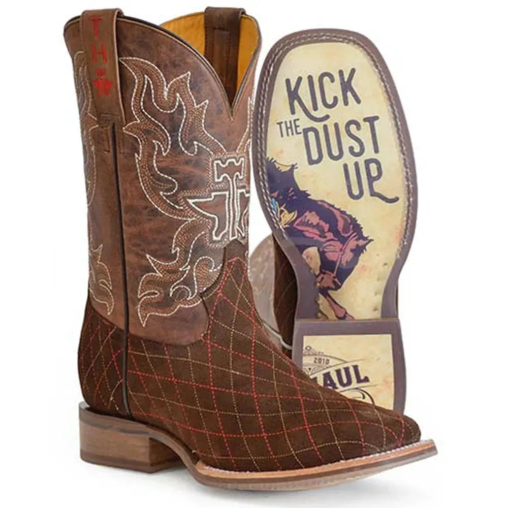 Tin Haul Asphalt Cracks with Kick Up the Dust - Men's Cowboy Boots