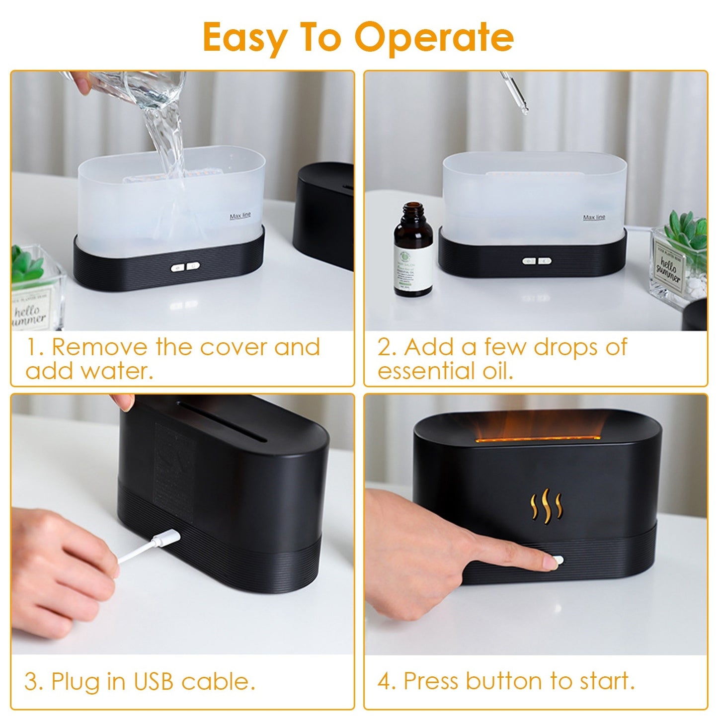 Campfire Calm Diffuser – Essential Oils, Mist & Mood Light in One Rugged Unit - Namparoger 