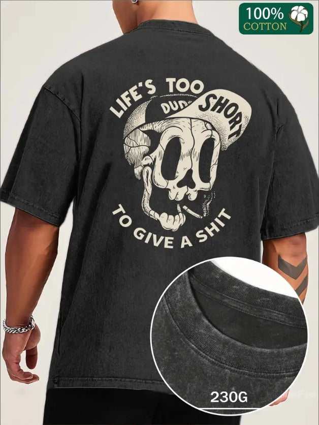 Dumb Skull Graphic Tee-Life Is Edition - Namparoger 