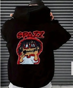 SPAZZ Graphic Hoodie – Red-Eyed Rebellion Edition - Namparoger 