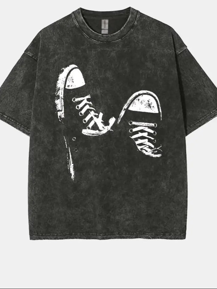 Washed Graphic T-Shirt – Retro Sneakers Edition - Namparoger 