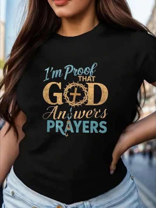 Answered Graphic Tee – Crowned in Faith Edition - Namparoger 
