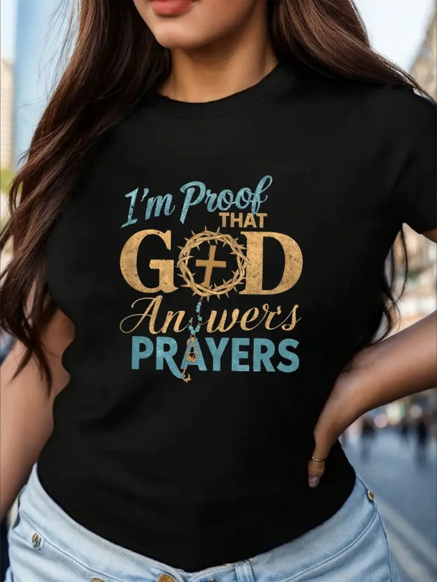 Answered Graphic Tee – Crowned in Faith Edition - Namparoger 