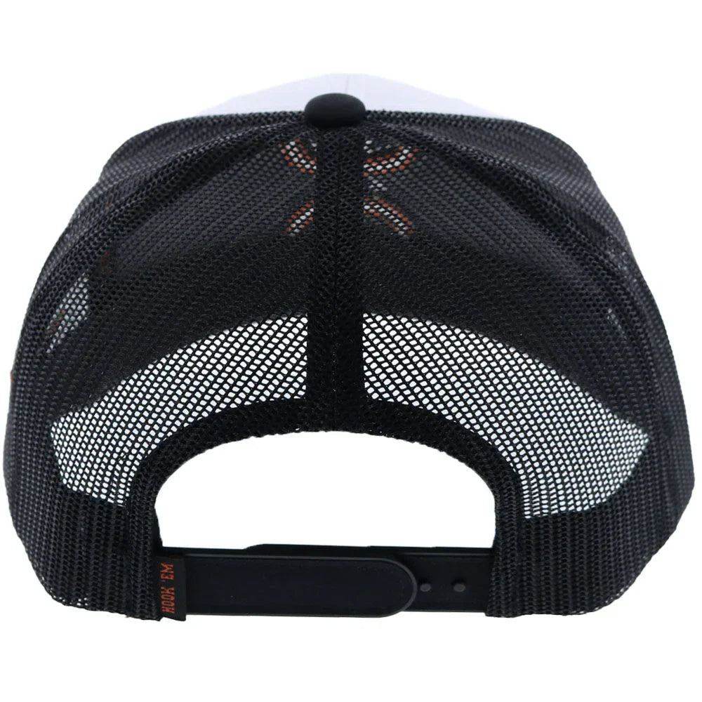 HOOey University of Texas Longhorns (Black/White/ Burnt Orange) - Trucker Cap