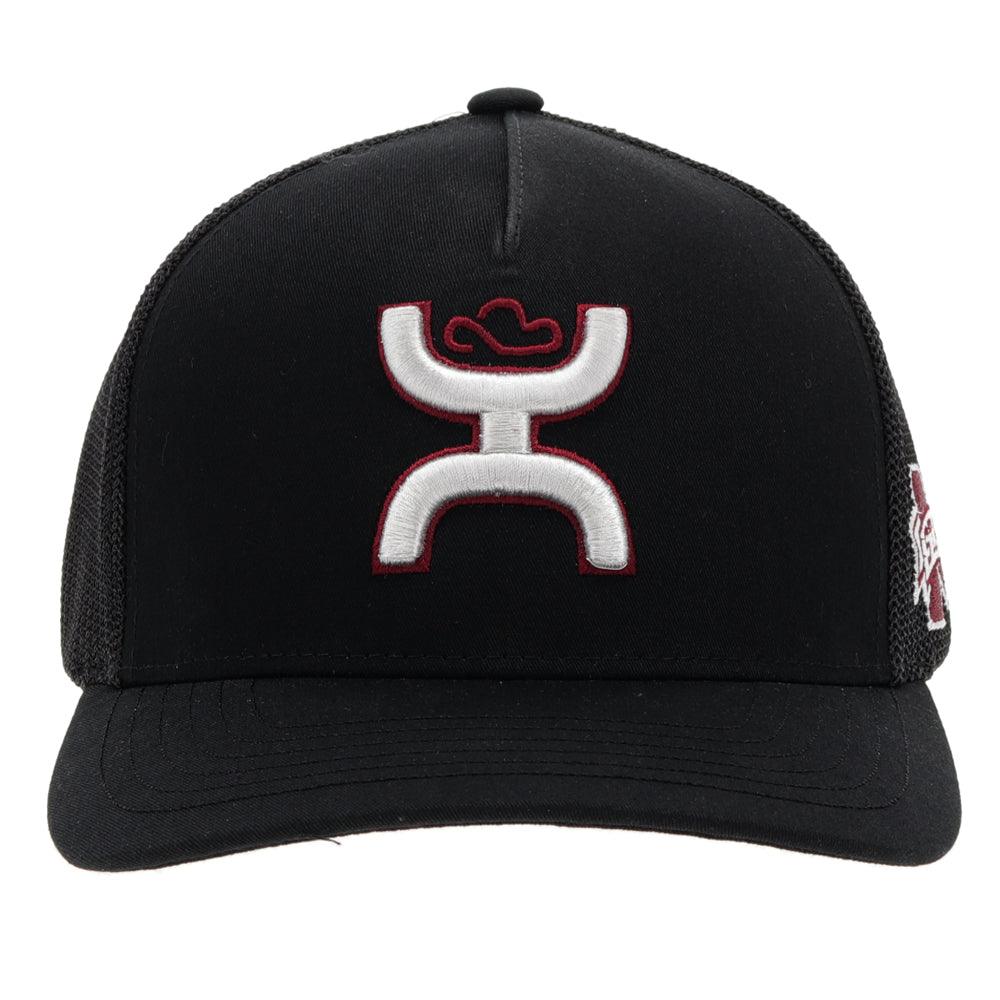 HOOey Mississippi State (Black/Grey/Maroon) - Fitted Trucker Cap