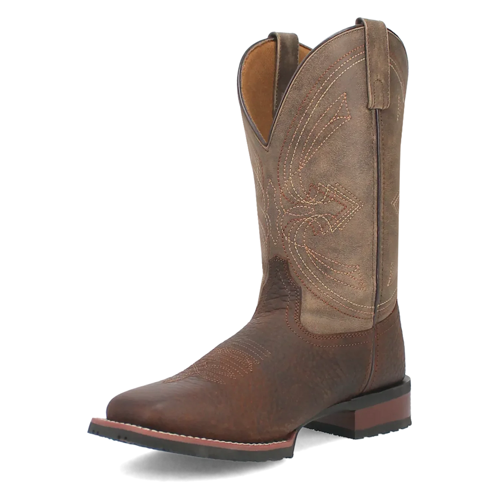 Laredo Elias (Chocolate/Tan) - Men's Leather Cowboy Boots