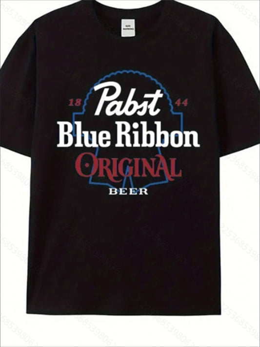 Blue Ribbon Graphic Tee – Vintage Barfly Edition - Namparoger 