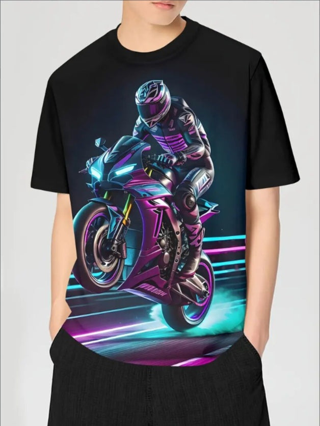 Neon Rush Graphic Tee – Ride the Future Edition - Namparoger 