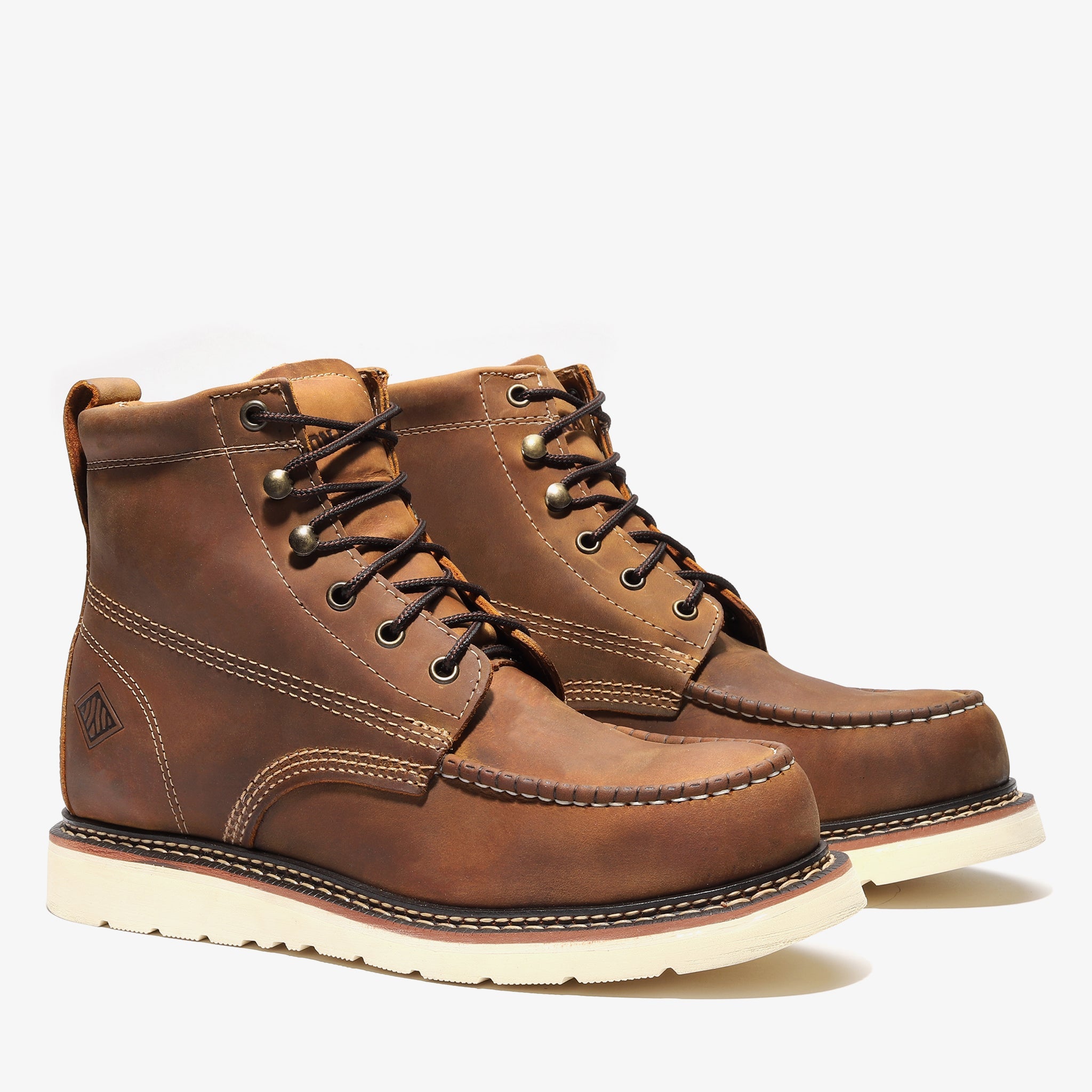 FRONTIER CLASSIC 6" MOC TOE CRAZY BROWN - Namparoger 