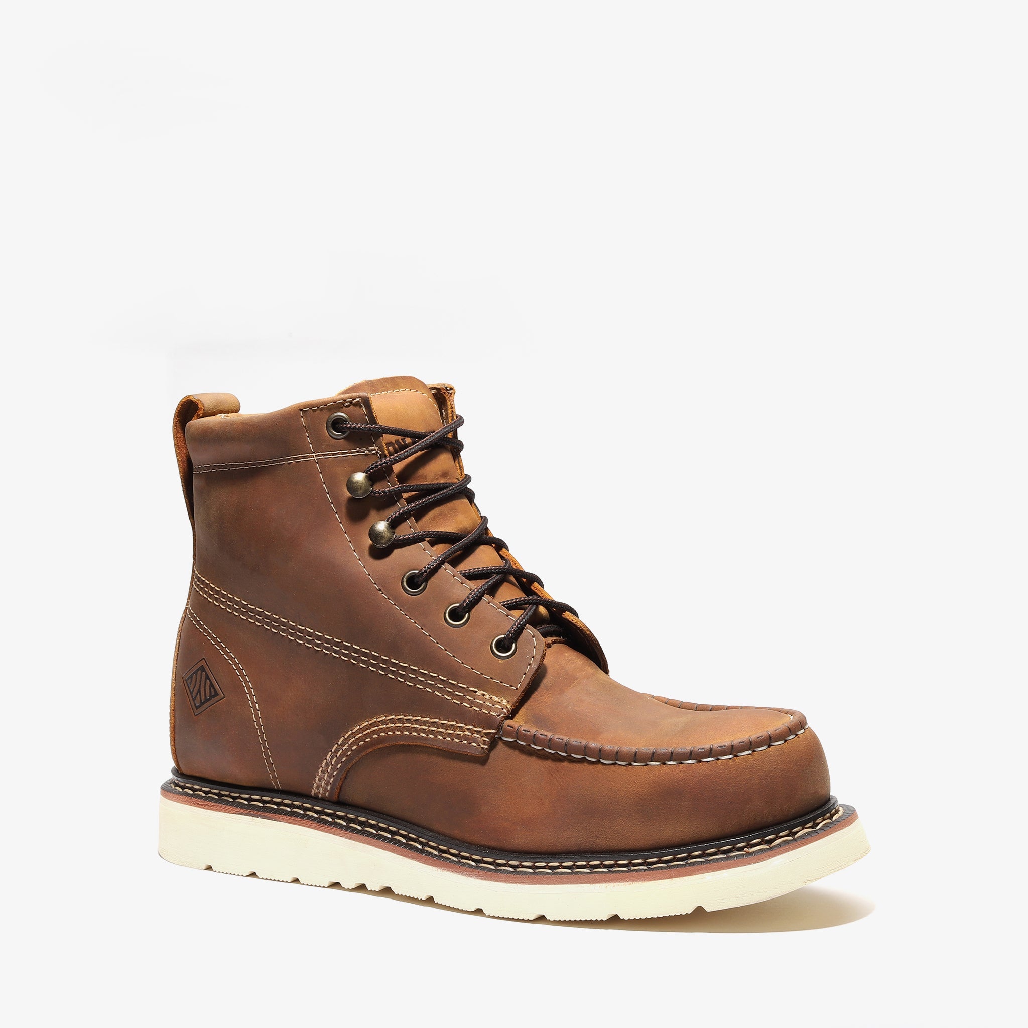 FRONTIER CLASSIC 6" MOC TOE (STEEL TOE) CRAZY BROWN - Namparoger 