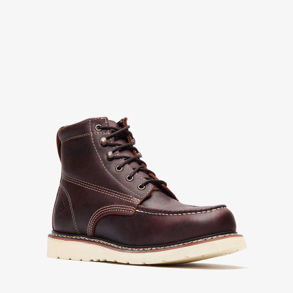 FRONTIER CLASSIC 6" MOC TOE BURGUNDY XL - Namparoger 