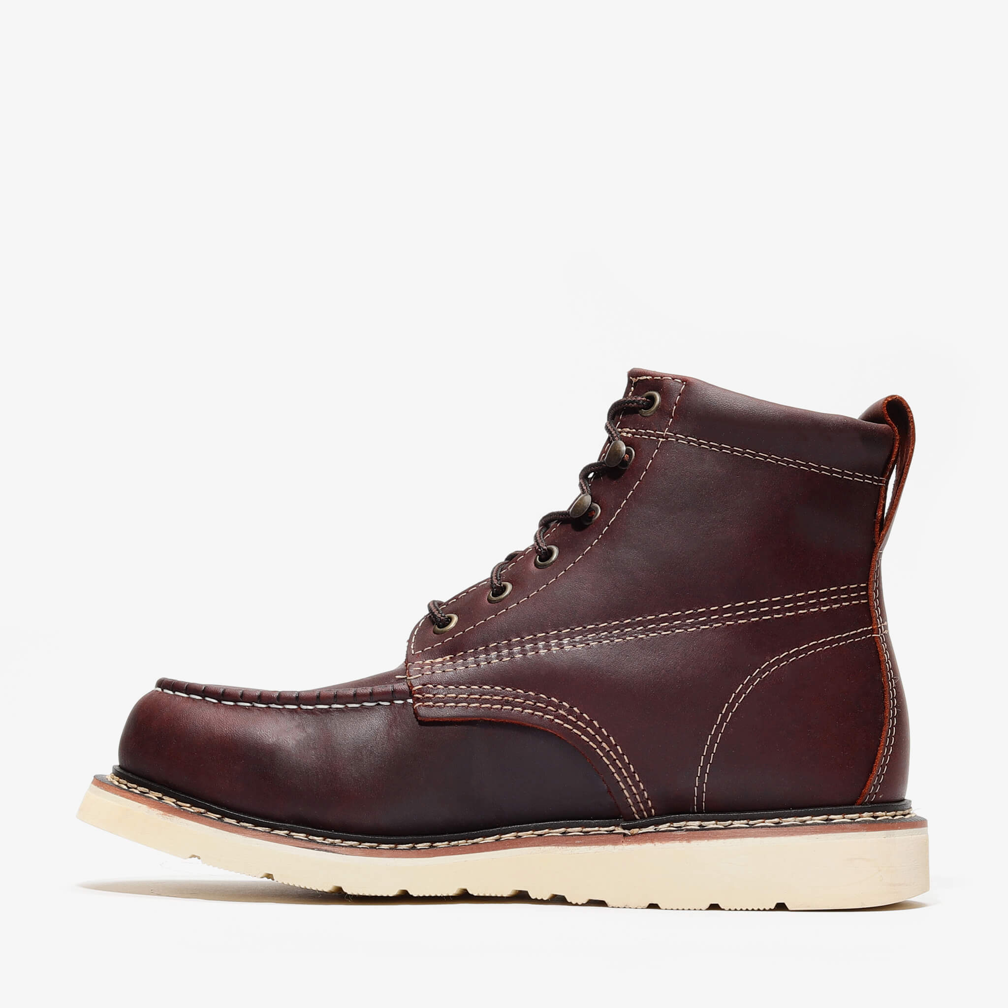 FRONTIER CLASSIC 6" MOC TOE BURGUNDY - Namparoger 