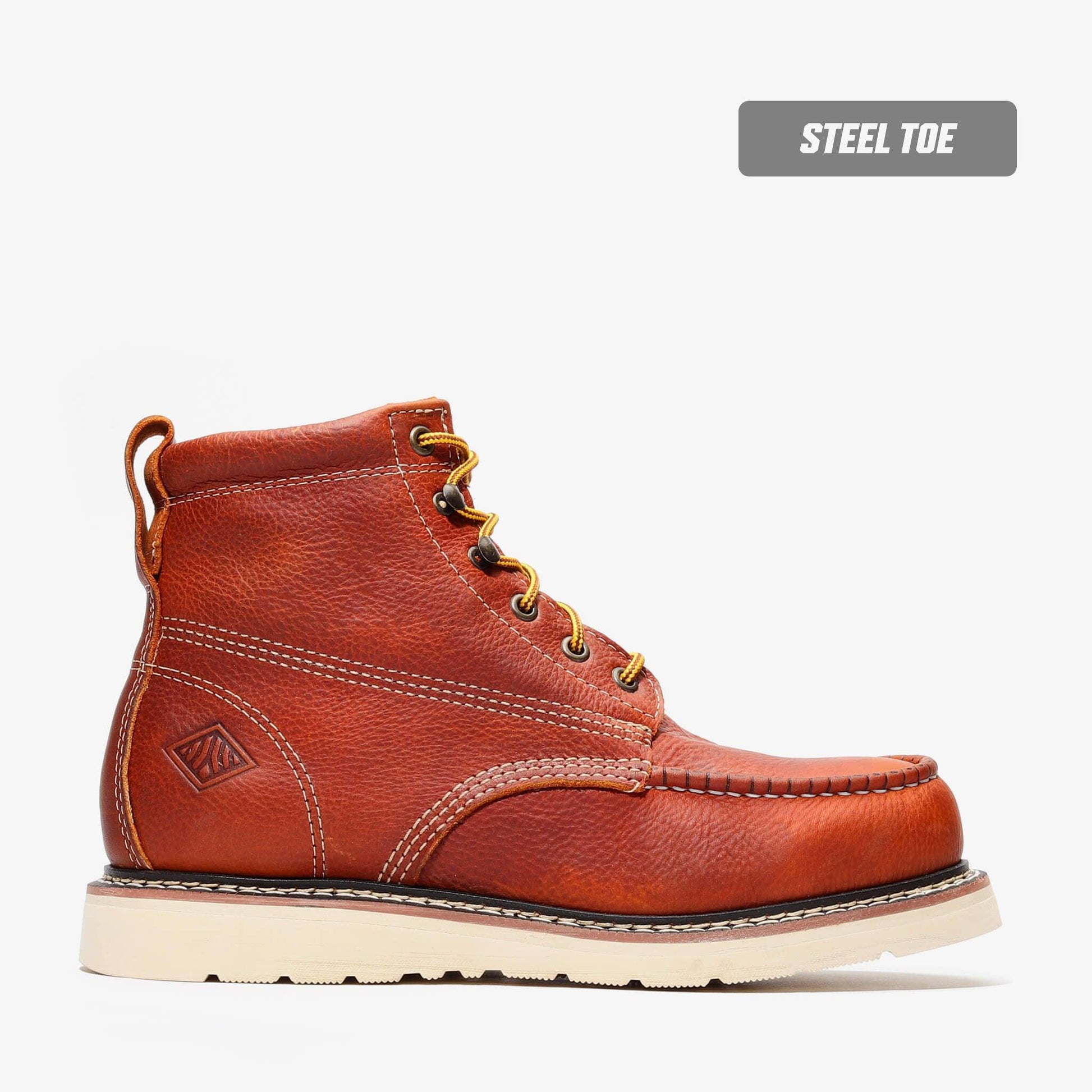 FRONTIER CLASSIC 6" MOC TOE (STEEL TOE) GOLDEN BROWN - Namparoger 
