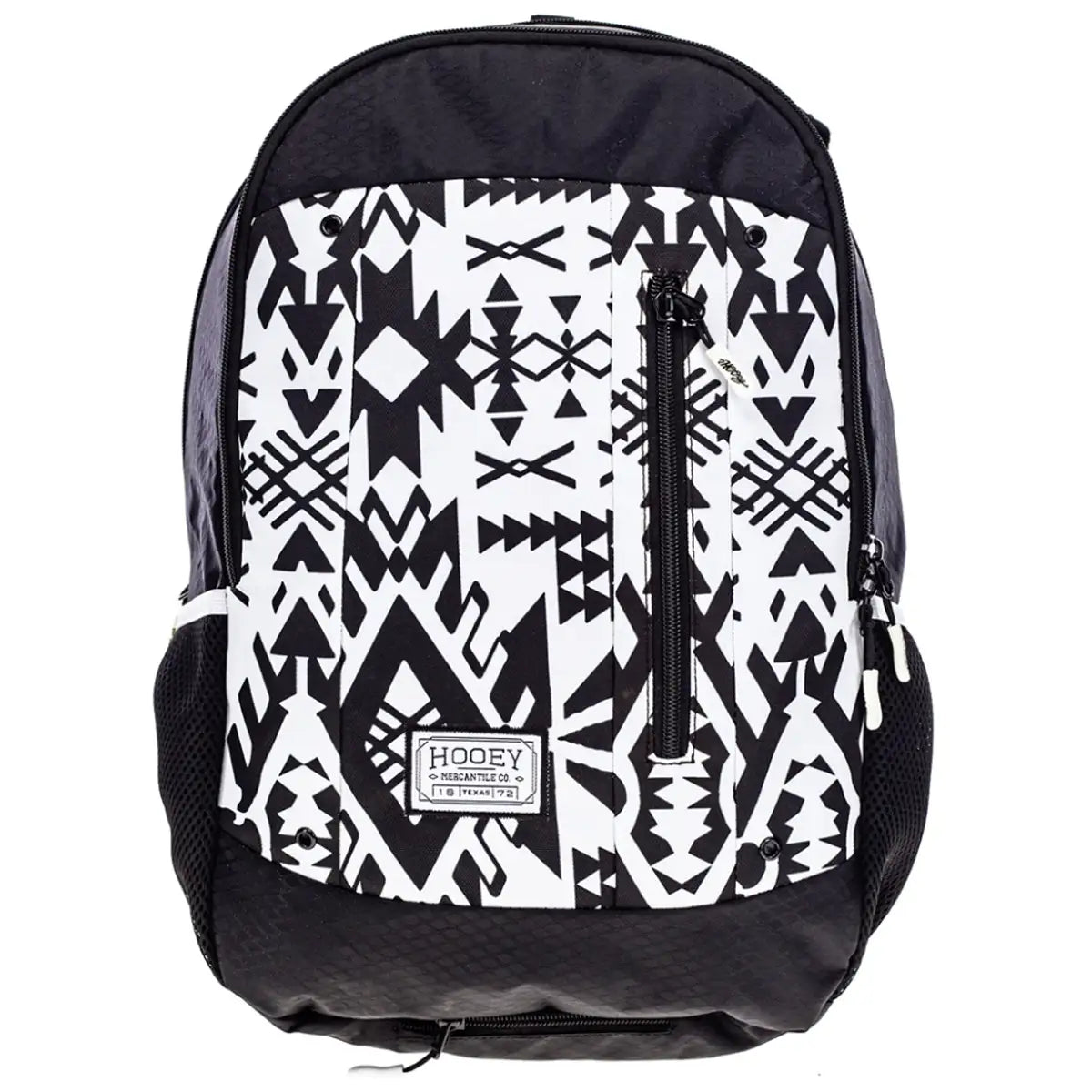 HOOey "Rockstar" Puebla Stone Aztec Pattern (Black/White) - Backpack
