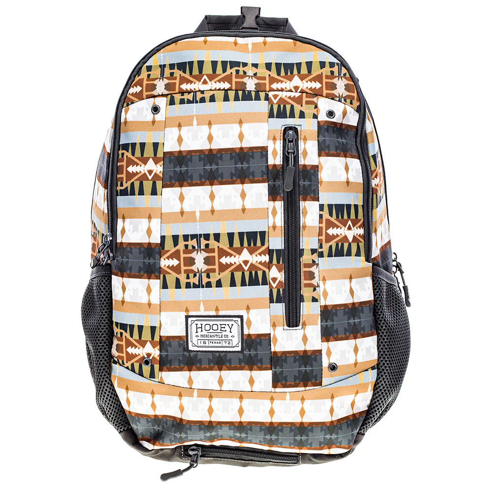 HOOey "Rockstar" Comanche Pattern (Charcoal/Tan) - Backpack