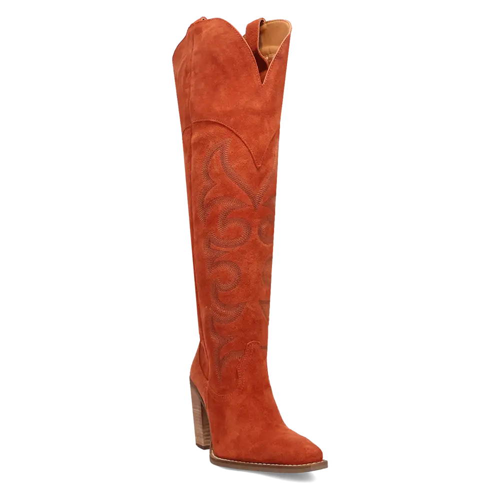 Dingo Primadonna - Women's Suede Leather Cowgirl Boots