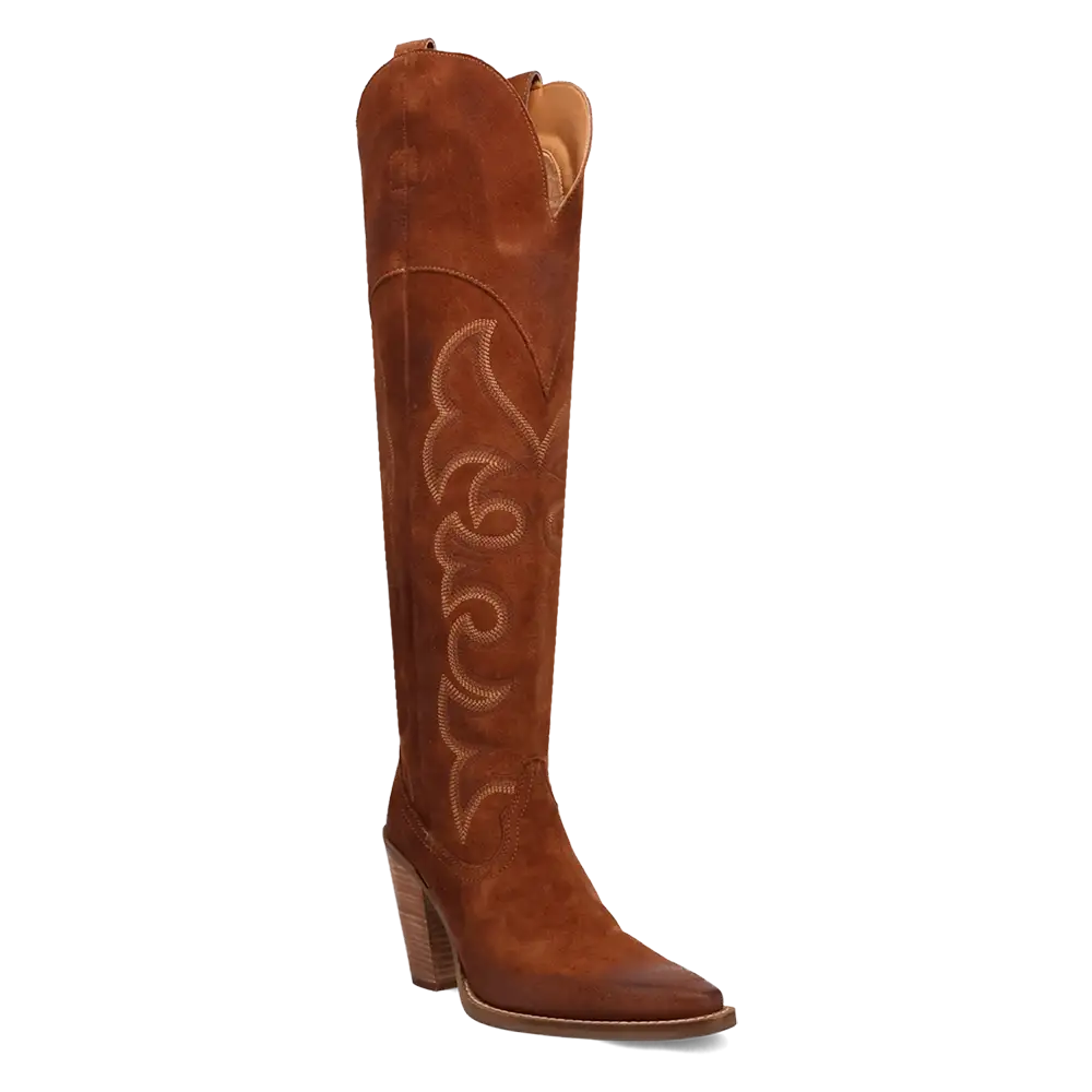 Dingo Primadonna - Women's Suede Leather Cowgirl Boots