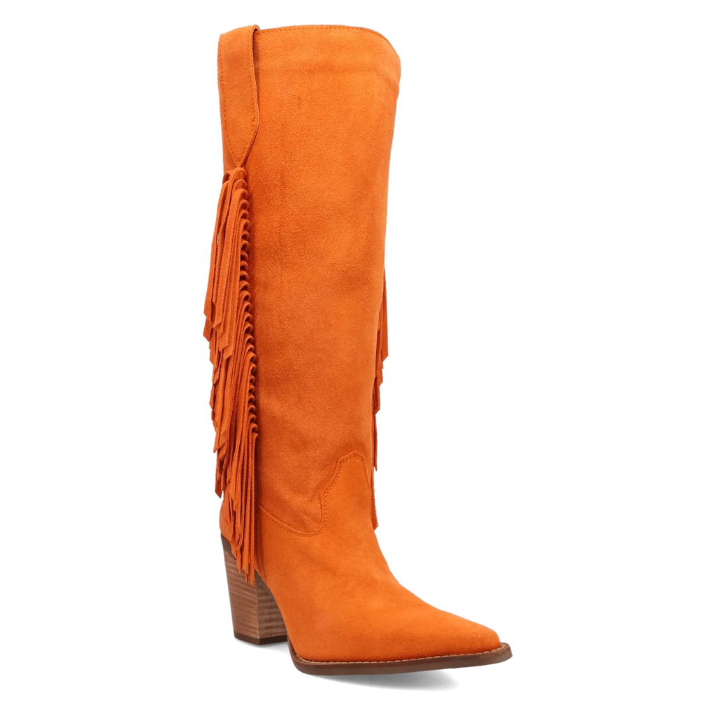 Dingo Twister - Women's Suede Leather Cowgirl Boots