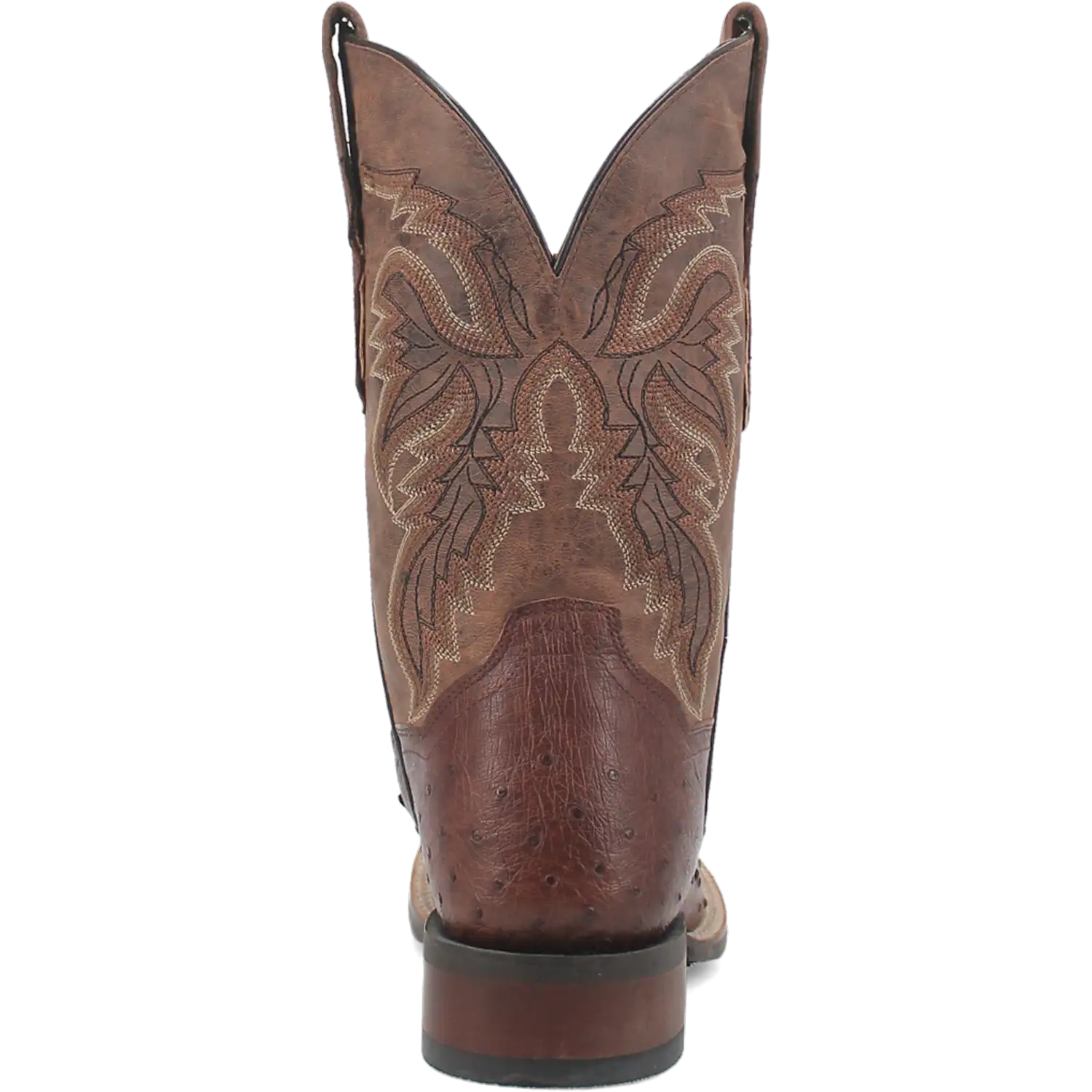 Dan Post Alamosa (Chocolate/Brown) - Men's Ostrich Skin Leather Cowboy Boots
