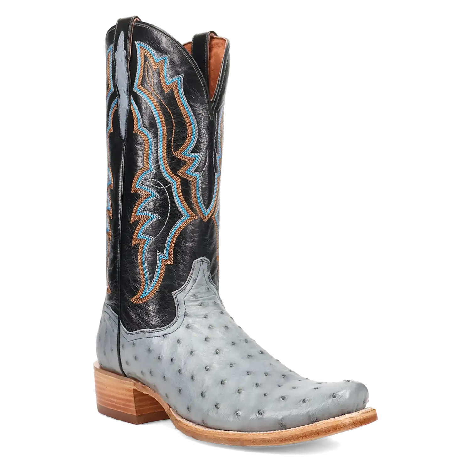 Dan Post Brady - Men's Full Quill Ostrich Leather Cowboy Boots