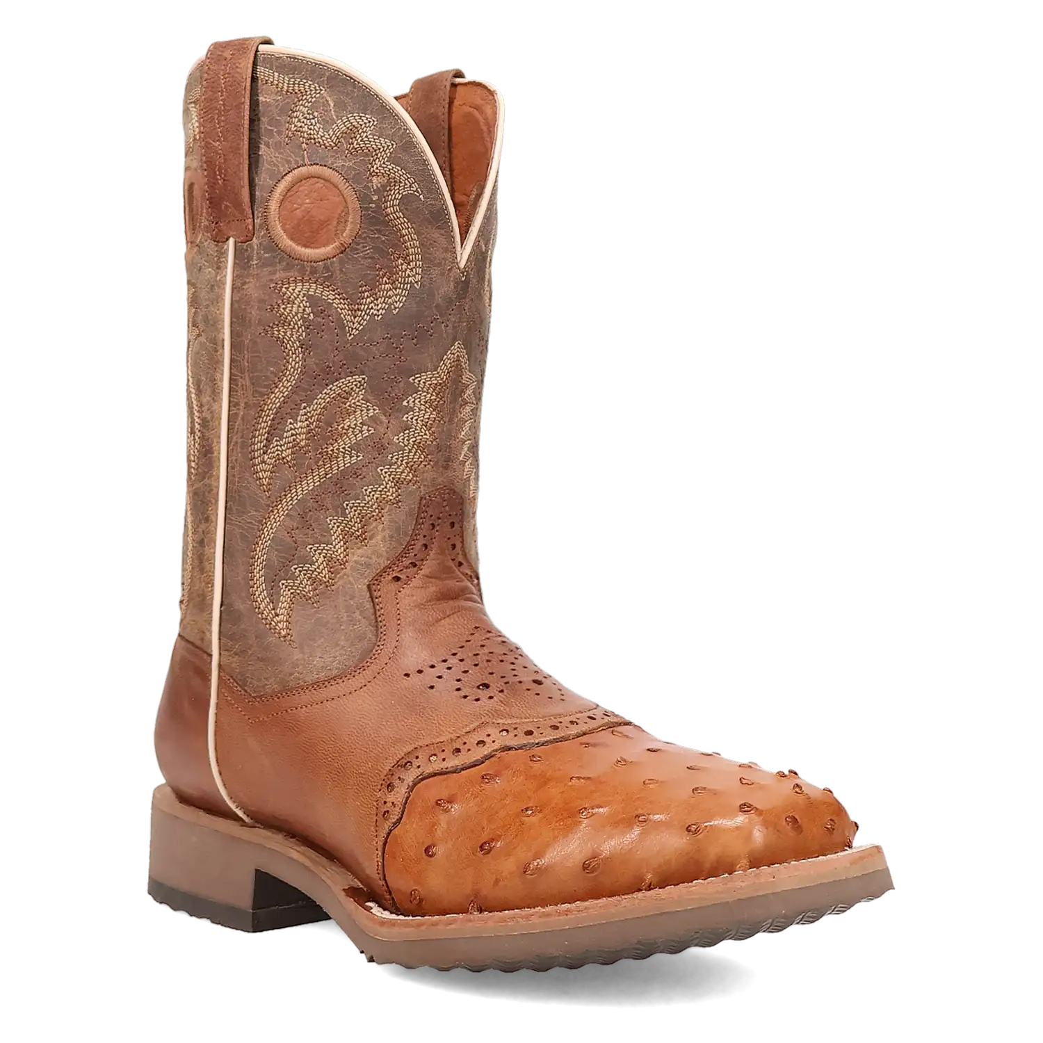 Dan Post Martel - Men's Ostrich Skin Leather Cowboy Boots