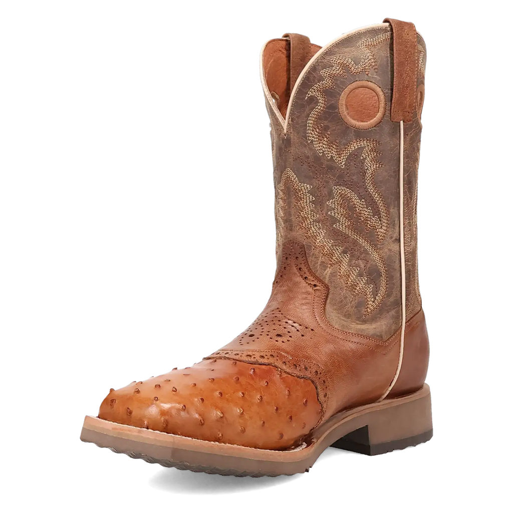 Dan Post Martel - Men's Ostrich Skin Leather Cowboy Boots