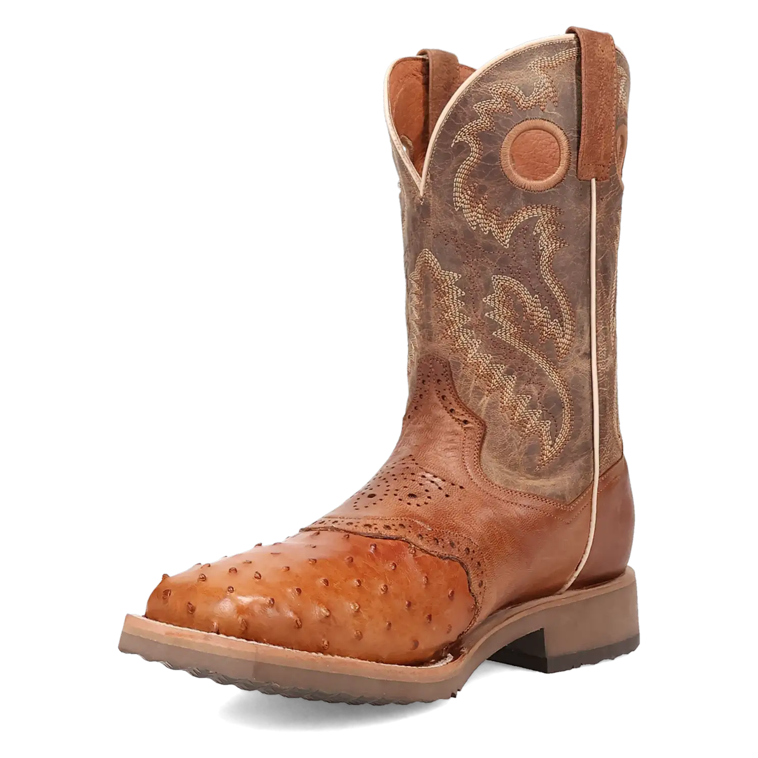 Dan Post Martel - Men's Ostrich Skin Leather Cowboy Boots