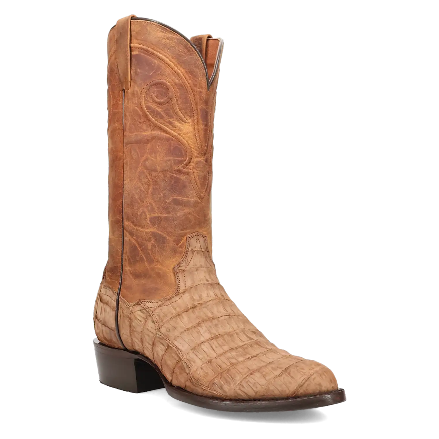 Dan Post Makara - Men's Caiman Skin Cowboy Boots