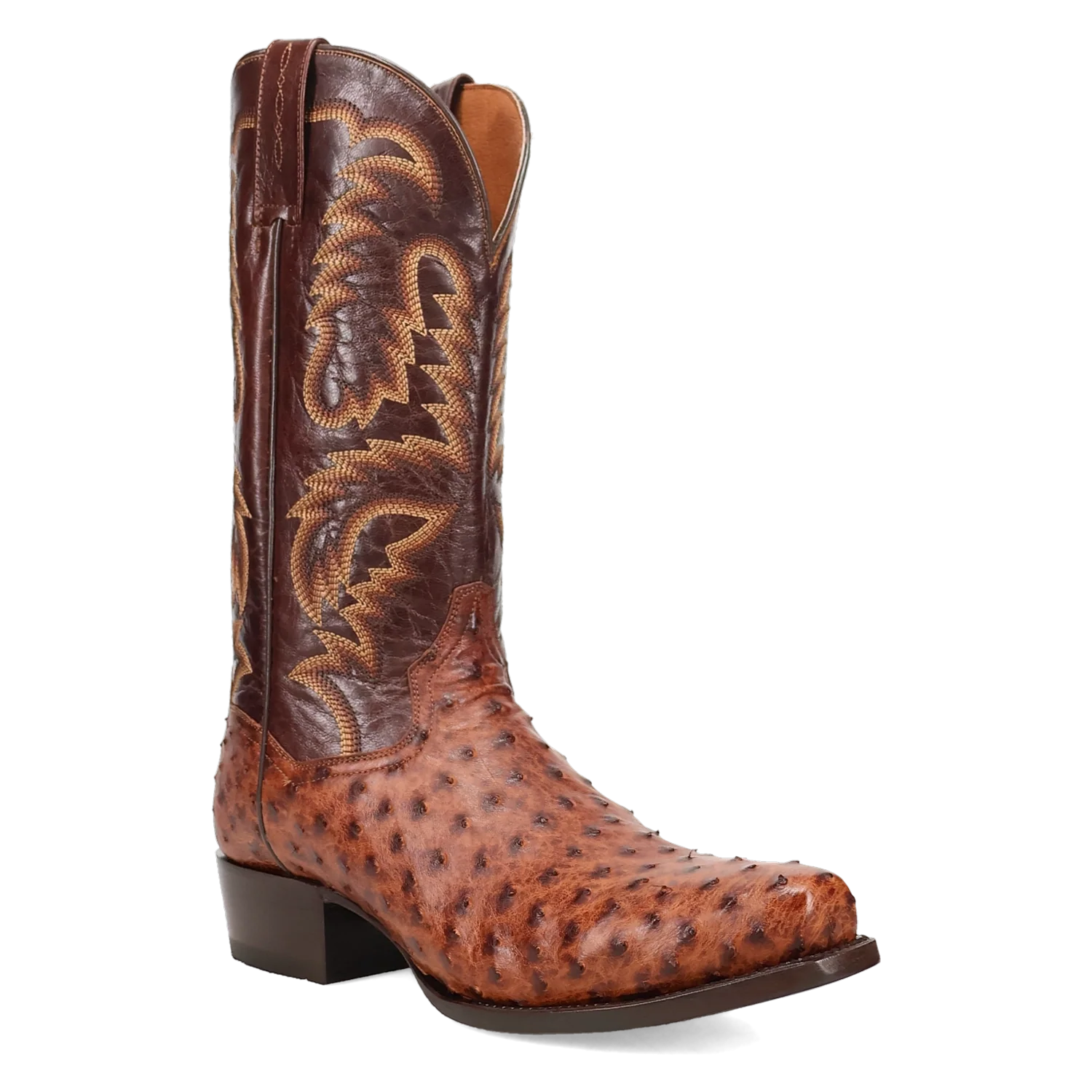 Dan Post Marco - Men's Ostrich Skin Leather Cowboy Boots