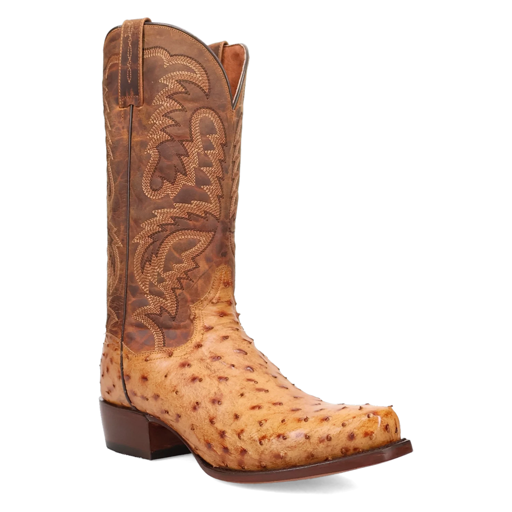 Dan Post Marco - Men's Ostrich Skin Leather Cowboy Boots