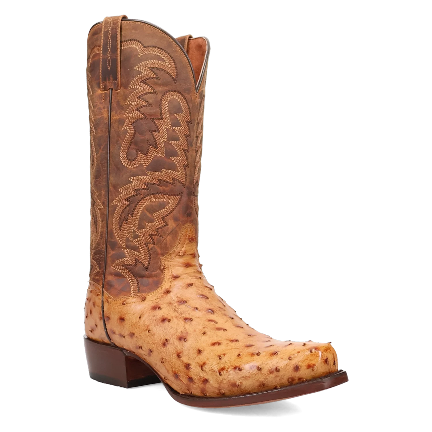Dan Post Marco - Men's Ostrich Skin Leather Cowboy Boots