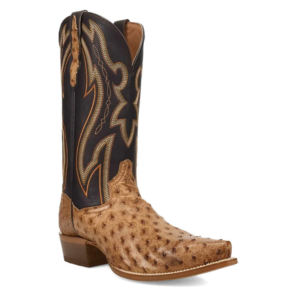 Dan Post Grit - Men's Ostrich Leather Cowboy Boots