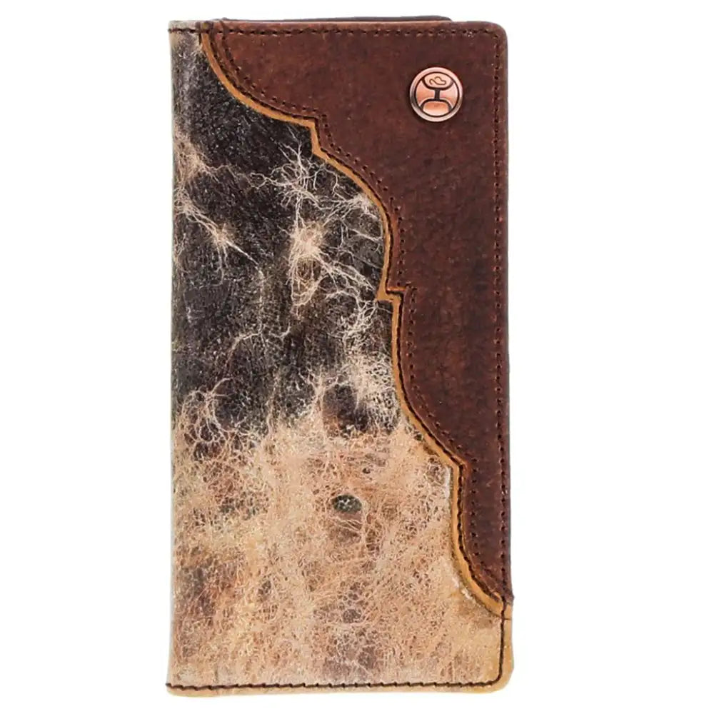 HOOey "Chisholm" Tricolor Western Yoke (Brown/Tan) - Men's Rodeo Wallet