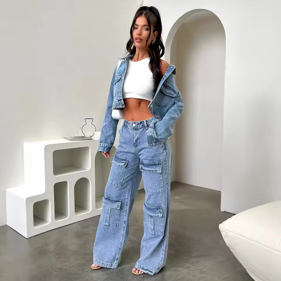 Cargo Denim Jeans