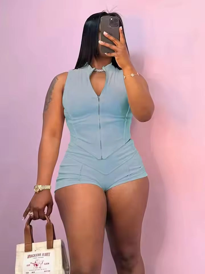 The Sculpted Zip Corset Top