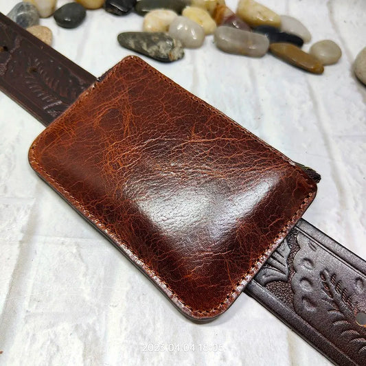 Belt Attachable Leather Wallet