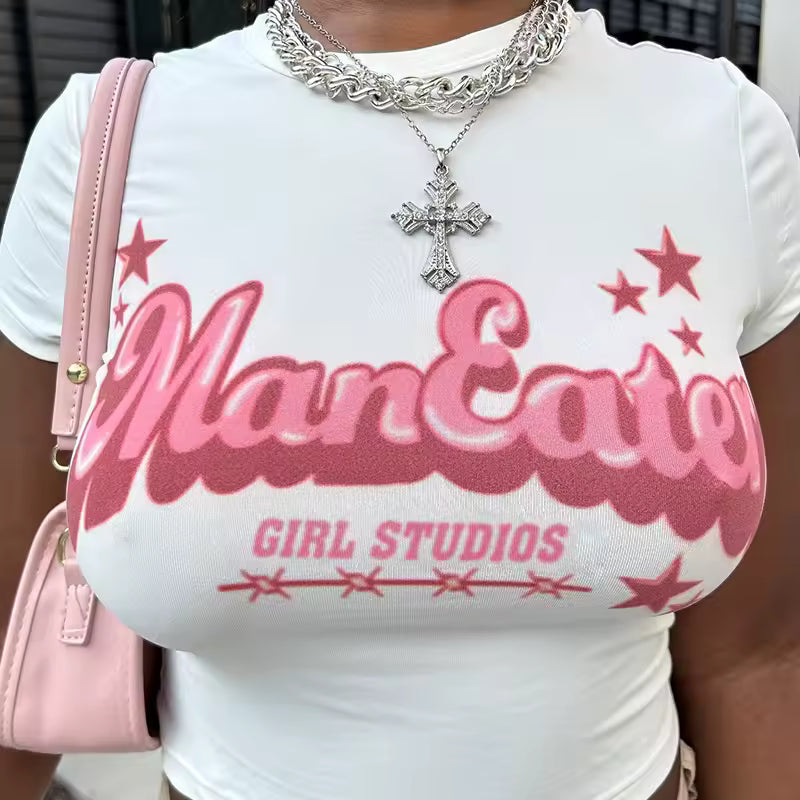 ManEater Crop Top Baby Tee