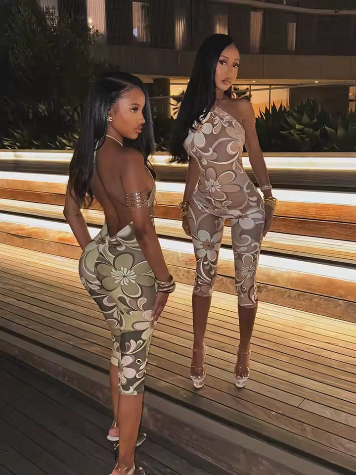 Botanical Flower Jumpsuit