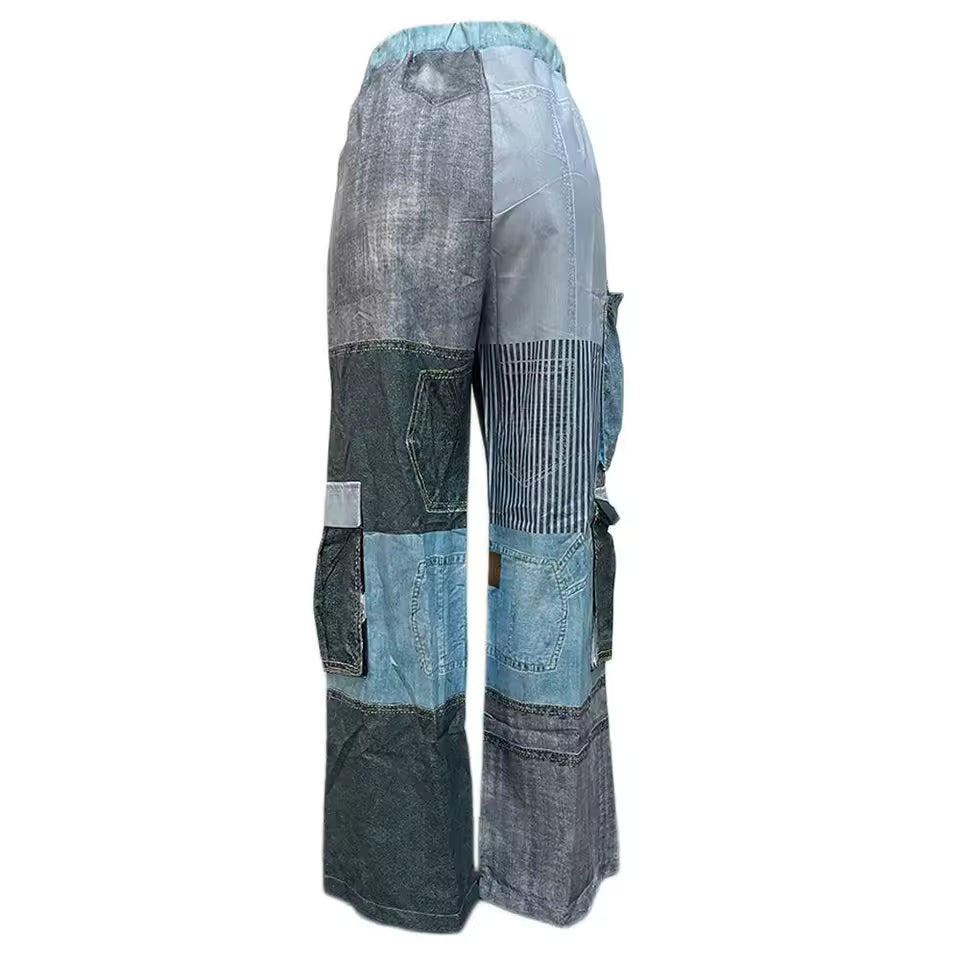 Deconstructed Denim Cargos