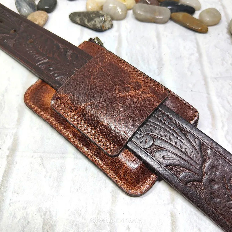 Belt Attachable Leather Wallet