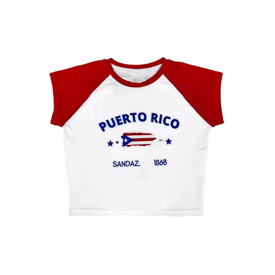 World Tour Countries Crop Tops