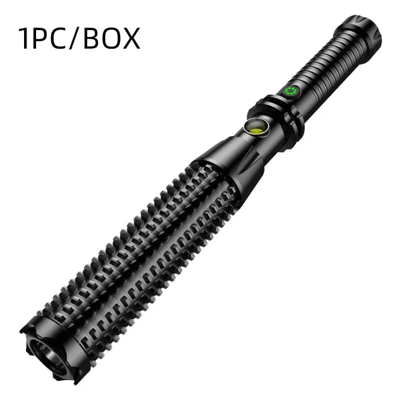 Self Defense Flashlight with window breaker tool and USB charging